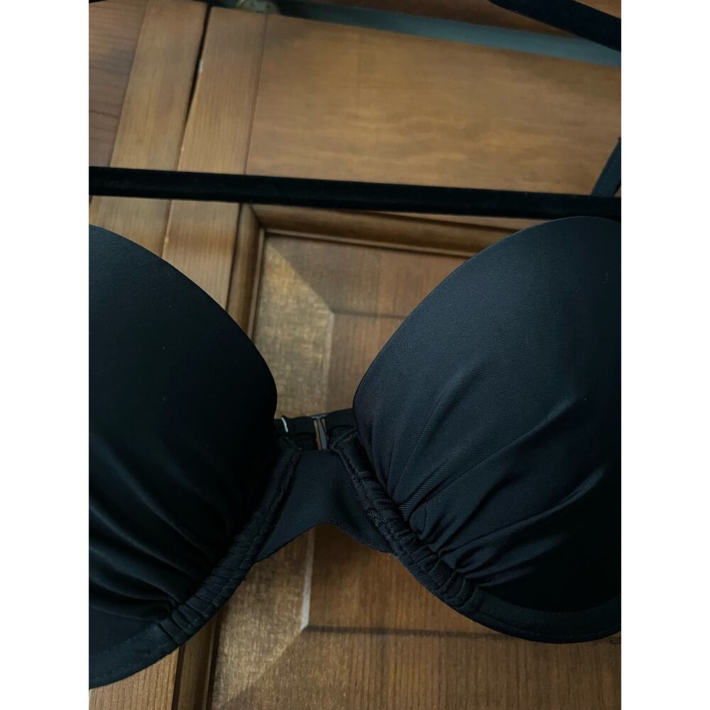 NWT Aerie OG Women's Lightly Lined Underwire Bikini Top True Black Size 32D - Picture 4 of 12